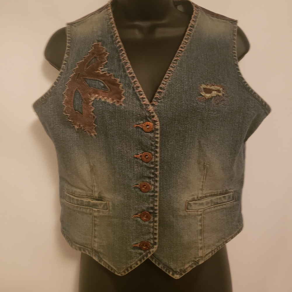 Parasuco Brown Denim Vest